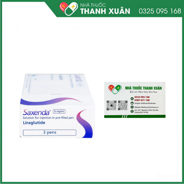 Dung dịch tiêm Saxenda 6mg/ml hỗ trợ cho chế độ ăn giảm calo